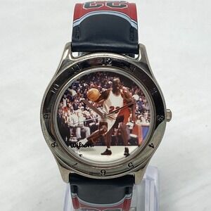 Vintage Wilson Michael Jordan Watch Men 39mm Silver Tone #23 New Battery